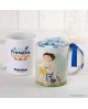 Taza niño comunión en bici personalizable con referencia MOP-G912.3.1 y un precio de 11,22 € de la sección regalos para niños