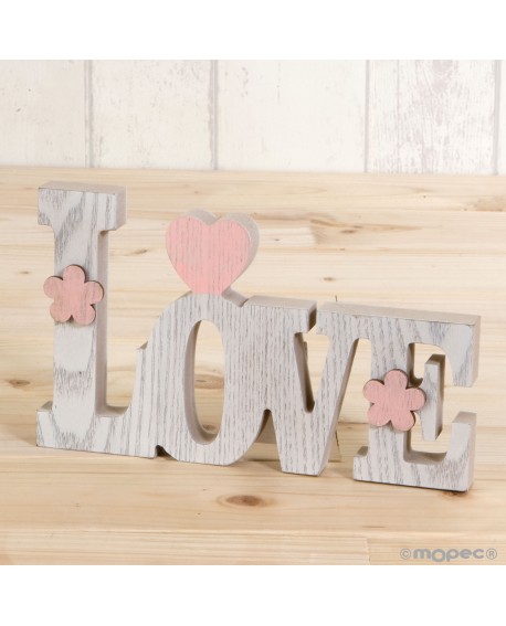 "Love" Decoración de madera romántica para eventos_MOP-W838_4,20 €