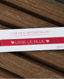 Pulsera " Loving las fallas"_EF-pulsera loving _3,20 €