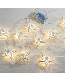 Guirnalda decorativa de estrellas con luces LED con referencia MOP-NM461 y un precio de 17,00 € de la sección Regalos y objet...