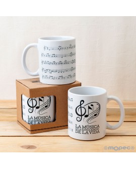 Taza partitura de música con referencia MOP-G297.1 y un precio de 11,22 € de la sección REGALO DE HOMBRE