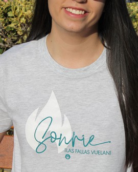 Camiseta fallera "Sonríe, las fallas vuelan"_EF-CAM-Sonrie_15,00 €