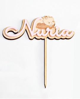 Decoración para mesa de dulces de bautizo de niña. con referencia DOP-7410 y un precio de 13,55 € de la sección detalles para...