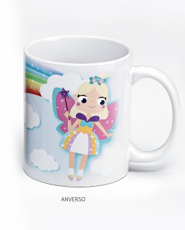 Taza de desayuno de niña para comunión con referencia DOP-1742 y un precio de 4,15 € de la sección detalles de comunión