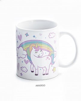 Taza de desayuno de niña para comunión con unicornio con referencia DOP-1736 y un precio de 4,15 € de la sección detalles de ...