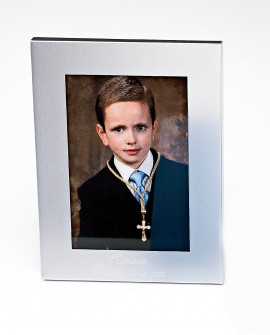 Portafotos aluminio sencillo y personalizable, tamaño de foto 9x12 cm con referencia DOP-1643 y un precio de 3,60 € de la sec...