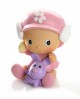 Figura para tarta y hucha de bebé gorrito alas rosa con referencia DOP-1446 y un precio de 9,80 € de la sección detalles para...