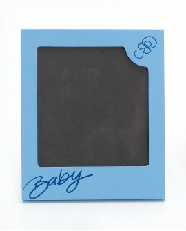 Portafotos bebé Chupete azul formato Polaroid con referencia DOP-1571 y un precio de 2,35 € de la sección detalles para bautizo