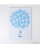 Lamina huellas con globitos y body en color azul. con referencia MOP-X4300.03 y un precio de 13,50 € de la sección detalles p...