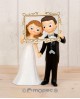 Figura para tarta de novios con morco de photocall. con referencia MOP-Y464 y un precio de 29,08 € de la sección figura de ta...