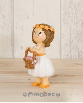 Figura complemento de niña para tarta de novios.