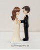 Figura para tarta de boda con la novia embarazada. con referencia MOP-Y617 y un precio de 22,50 € de la sección Detalles para...