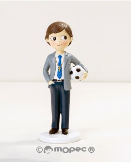 Figura para tarta niño de comunión con balón. con referencia MOP-Y651 y un precio de 9,45 € de la sección figura de tarta de ...