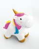 Hucha figurita unicornio gordito. con referencia DOP-1719 y un precio de 7,25 € de la sección regalos para niños