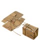 Caja paquete envío aéreo con cordón.