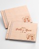 Libro de firmas de madera personalizable