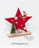 Estrella con pajarito de fieltro con luces de leds. con referencia MOP-NA15 y un precio de 11,70 € de la sección Regalos y ob...