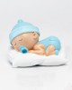 Figura para la tarta y hucha bebé dormilón azul celeste con referencia DOP-1519 y un precio de 11,00 € de la sección detalles...