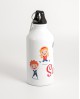 Botella aluminio personalizada de niños con mosquetón con referencia PAR-botella niños y un precio de 5,15 € de la sección re...