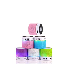 Mini altavoz bluetooth con luz led, radio y usb con referencia DIS-4655 y un precio de 6,00 € de la sección regalos para niños