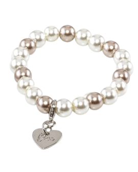 Pulsera de perlas con corazón con referencia DOP-1071 y un precio de 2,95 € de la sección Detalles para bodas