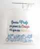 Bolso Tote " Gracias profe por poner tu corazón en lo que nos enseñas"