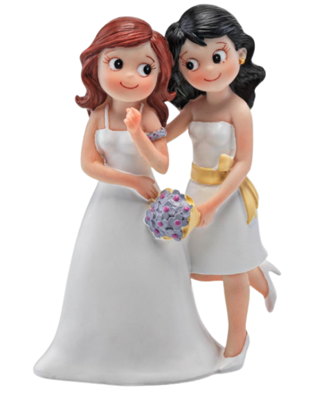 Figura para tarta de novias. con referencia DOP-2066 y un precio de 26,30 € de la sección Detalles para bodas gays