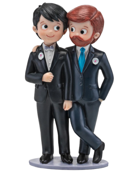 Figura para tarta boda de chicos. con referencia DOP-2067 y un precio de 26,30 € de la sección Detalles para bodas gays