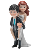 Figura tarta de boda con novia a caballito con referencia DOP-2416 y un precio de 27,10 € de la sección figura de tarta de boda