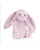 Conejito purpura de peluche con flores de Jellycat