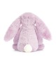 Conejito purpura de peluche con flores de Jellycat