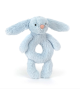 Sonajero conejito peluche azul celeste de Jellycat con referencia JEL-BRR4BB y un precio de 18,00 € de la sección OBJETOS DE ...