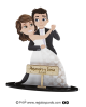 Figura tarta novios baile de metacrilato personalizable con referencia DOP-7138/1 y un precio de 18,65 € de la sección figura...