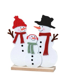 Figura de madera de familia de muñecos de nieve. con referencia MOP-NA124 y un precio de 5,15 € de la sección Regalos y objet...