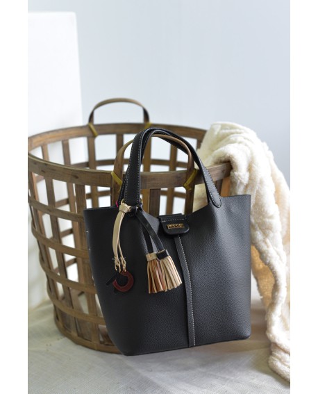 Bolso mini pespuntes negro con referencia NOC-2425699N y un precio de 54,15 € de la sección Bolsos de mujer