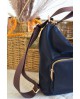 Bolso mochila nylon azul marino. con referencia NOC-2425663H y un precio de 56,50 € de la sección complementos de mujer