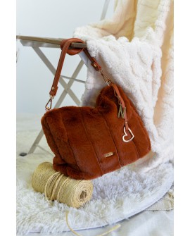 Bolso teddy caramelo. con referencia NOC-2425641M y un precio de 56,50 € de la sección complementos de mujer