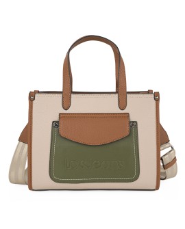 Bolso mano Lois beige, combinado. con referencia ARS-324541 y un precio de 55,35 € de la sección Bolsos de mujer