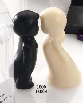 Jabones de novios beso con referencia DOP-1000 y un precio de 2,29 € de la sección Detalles para bodas